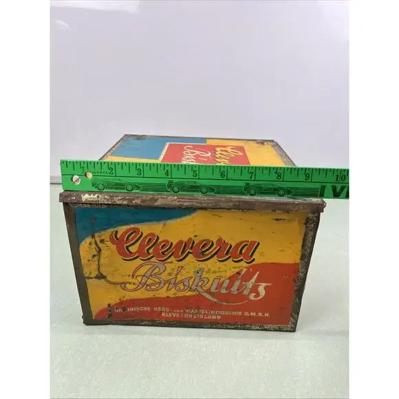 Clevera Biskuits Tin Biscuits Vintage Advertising Store Display 1930s German